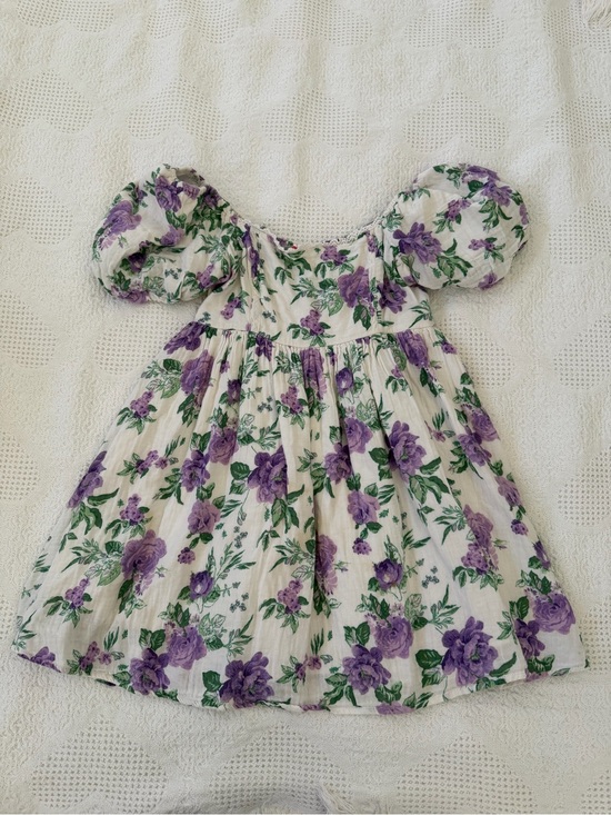 Altar'd State Dresses & Skirts - Altar'd State Cream Dress with Purple Floral Print